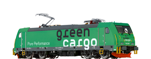 Brawa 43964 TRAXX Electric Locomotive Re1428 Green Cargo DC Analogue BASIC