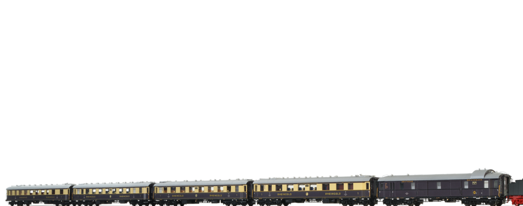 Brawa 45919 Rheingold Express Train Coach Set DRG, 5-unit AC Digital ...