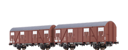 Brawa 47264 Covered Freight Cars Glmhs50 DB set of 2