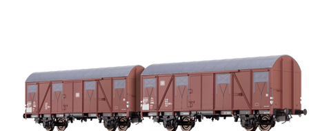 Brawa 47265 Covered Freight Car Gbs 245 DB set of 2