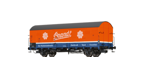 Brawa 48732 Covered Freight Car Glr 22 Brandt DB