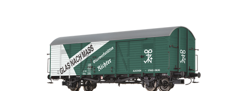 Brawa 48748 Gedeckter Gterwagen Gkklms Glaswerke der BB