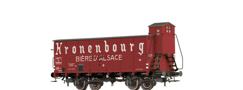 Brawa 49847 Covered Freight Car Hlf Kronenbourg - Biere d Alsace SNCF