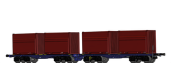 Brawa 50663 Flat Car Sggmmrrs ArcelorMittal der DB AG