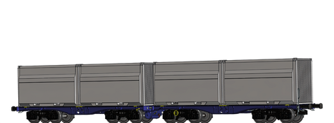 Brawa 50664 Flat Car Sggmmrrs ArcelorMittal DB AG