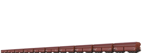 Brawa 50677 Bulk Goods Car Fads 175 DB set of 10