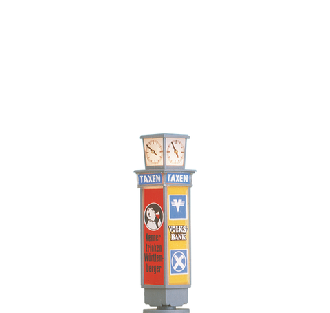 Brawa 5761 Advertising Column with Clock