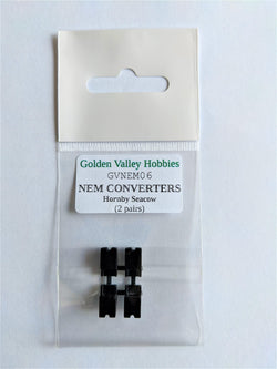 Golden Valley Hobbies GV7133 GVNEM06 Conversion NEM pockets for Hornby Seacow 2 pairs