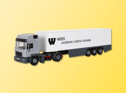 Kibri 14661 H0 MAN HD With Box Body Semi-Trailer, Kit