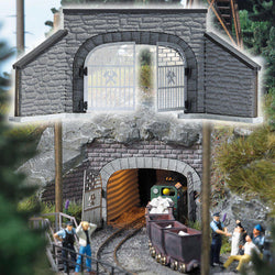 Busch 1471 Mine Entrance For 2 Rail Train