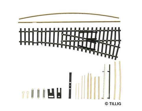 Tillig 83421 Flexi curved points kit frog angle 12°
