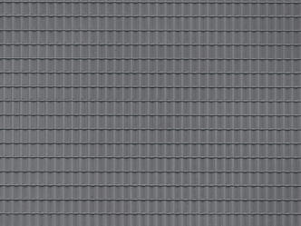 Auhagen 52226 HO Plastic sheet 200x100mm (2) Grey roof tile