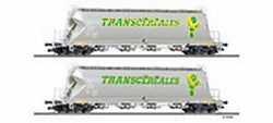 Tillig 1715 Freight car set TRANSCEREALES / C.T.C. of the SNCB with t
