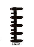 Tillig 85502 Insulating rail joiners brown (20 pieces)