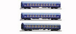 Tillig 1698 Passenger coach set Tourex 2 of the DR with two sleeping