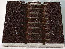 Tillig 86306 Track bedding Advanced Track dark (brown) for straight tr