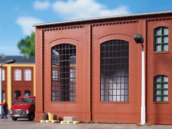 Auhagen 80509 OO/HO Red brick walls with industrial windows