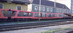 Tillig 1702 Set of the ÖBB with two cars DDm for automobile transport