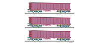 Tillig 1771 Freight car set of the DB with three open cars Eanos 052