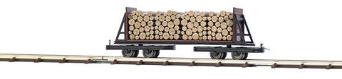 Busch 12247 ## NG Wagon on bogies with log load.
