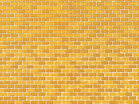 Auhagen 50510 Card sheet (1) yellow brick wall