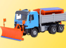 Kibri 15006 H0 MB Actros With Snow Plough And Spreader, Kit