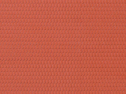 Auhagen 52216 HO Plastic sheet 200x100mm (2) Red tiles