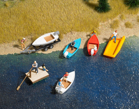 Busch 1157 6 Small boat set