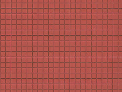 Auhagen 52222 HO Plastic sheet 200x100mm (2) Square brown paving