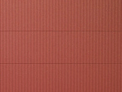 Auhagen 52230 HO Plastic sheet 200x100mm (2) Corrugated iron red