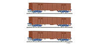 Tillig 1770 Freight car set of the DR with three open cars Eas 5948 w