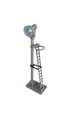 Berko BL14B Single Spotlight Head Short Lamp Yellow LED Black Ladder With White Base