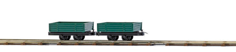 Busch 12206 ## 2 Open wagons with barriers