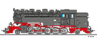 Tillig 2929 Steam locomotive 99 0234 7 of the DR Ep. IV