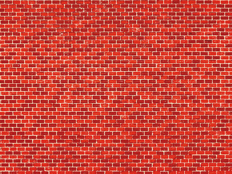 Auhagen 50104 Card sheet (5) red brick wall