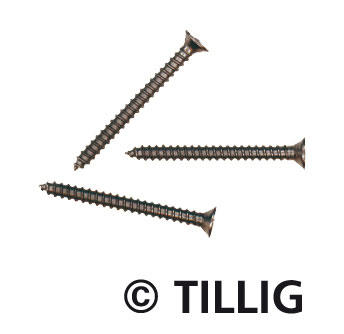 Tillig 8976 Mini wood screws: 14 mm x 15 mm (bag of 100)