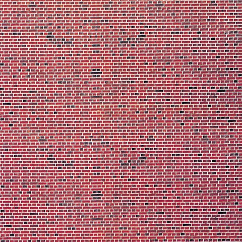 Vollmer 47361 N Embossed Card Red Brick Sheet 250x125mm