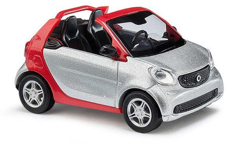Busch 50773 OO/HO Silver Smart Fortwo Convertible