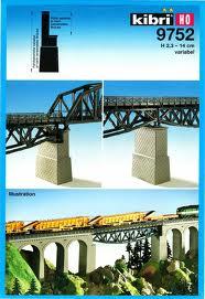 Kibri 39752 Universal Brick Built Bridge Centre Pillar, Variable Height