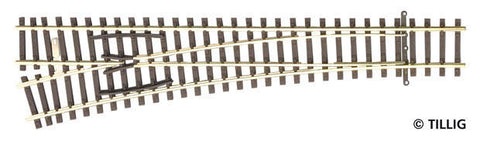 Tillig 83332 EW2 left points 15°, length 166 mm