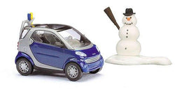 Busch 48918 Smart Coupe with Snowman and ski rack