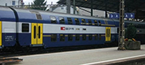 Tillig 73810 1st/2nd class double deck coach of the SBB Ep. V