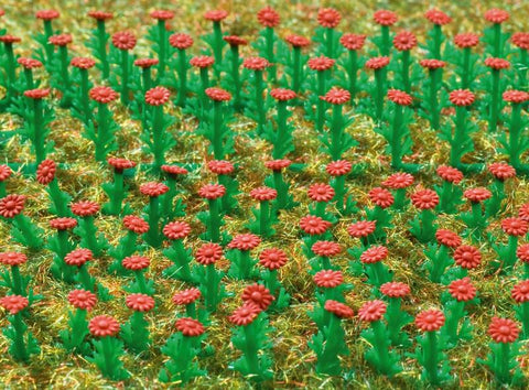 Vollmer 45116 HO Asters (red). 120pcs