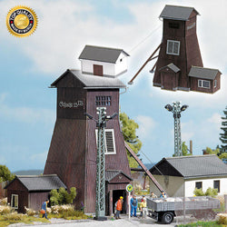 Busch 1476 Wooden Shaft Tower & Powerhouse