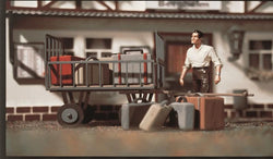 Vollmer 41228 G Baggage Cart w/Luggage