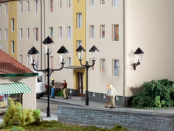 Auhagen 42631 HO 4 Park & 2 wall lamp posts