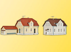 Kibri 36827 Z Ruhrstrasse Houses (2) and Outbuilding Kit