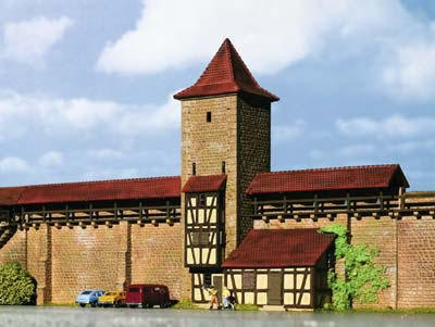 Kibri 37108 N Defence Tower With City Walls in Rothenburg
