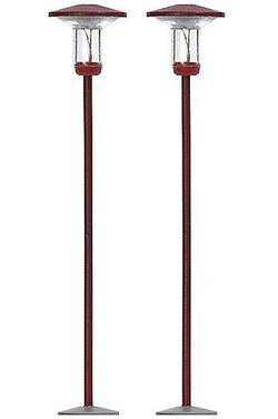 Busch 4142 2 Red residential and park lights H0