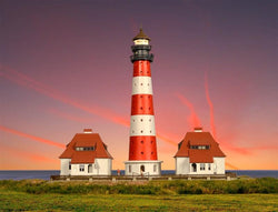 Kibri 37300 N Lighthouse Westerheversand With 2 Outbuildings